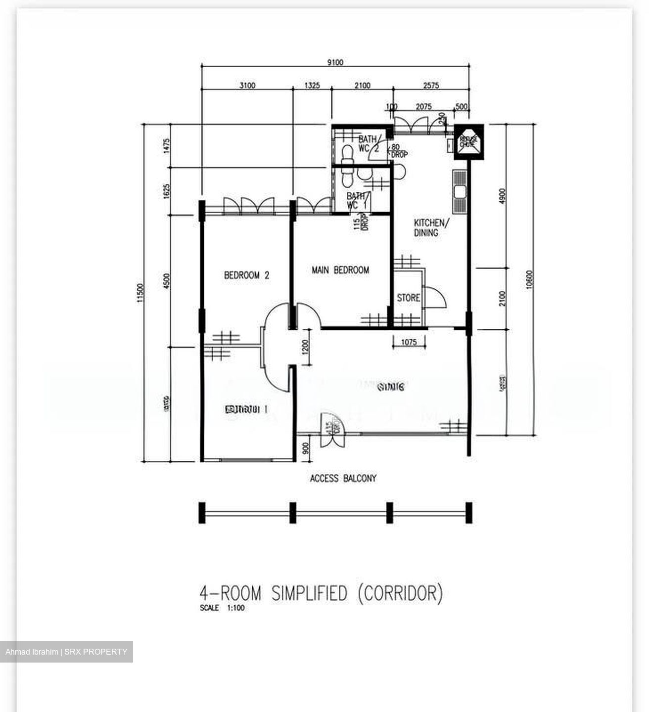 Blk 840 Woodlands Street 82 (Woodlands), HDB 4 Rooms #579097651